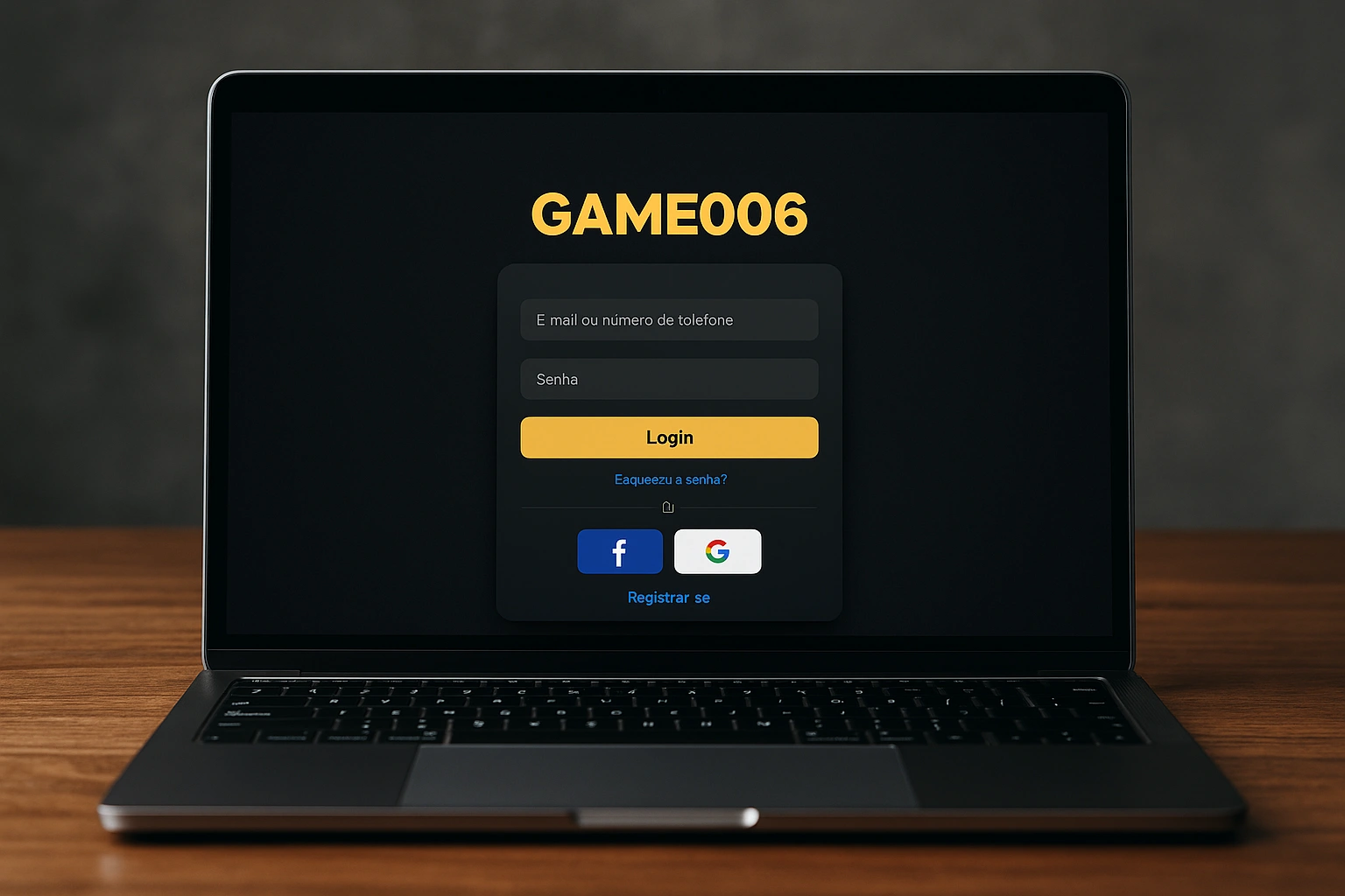 Não Perca tempo, o rRgistro na site GAME006